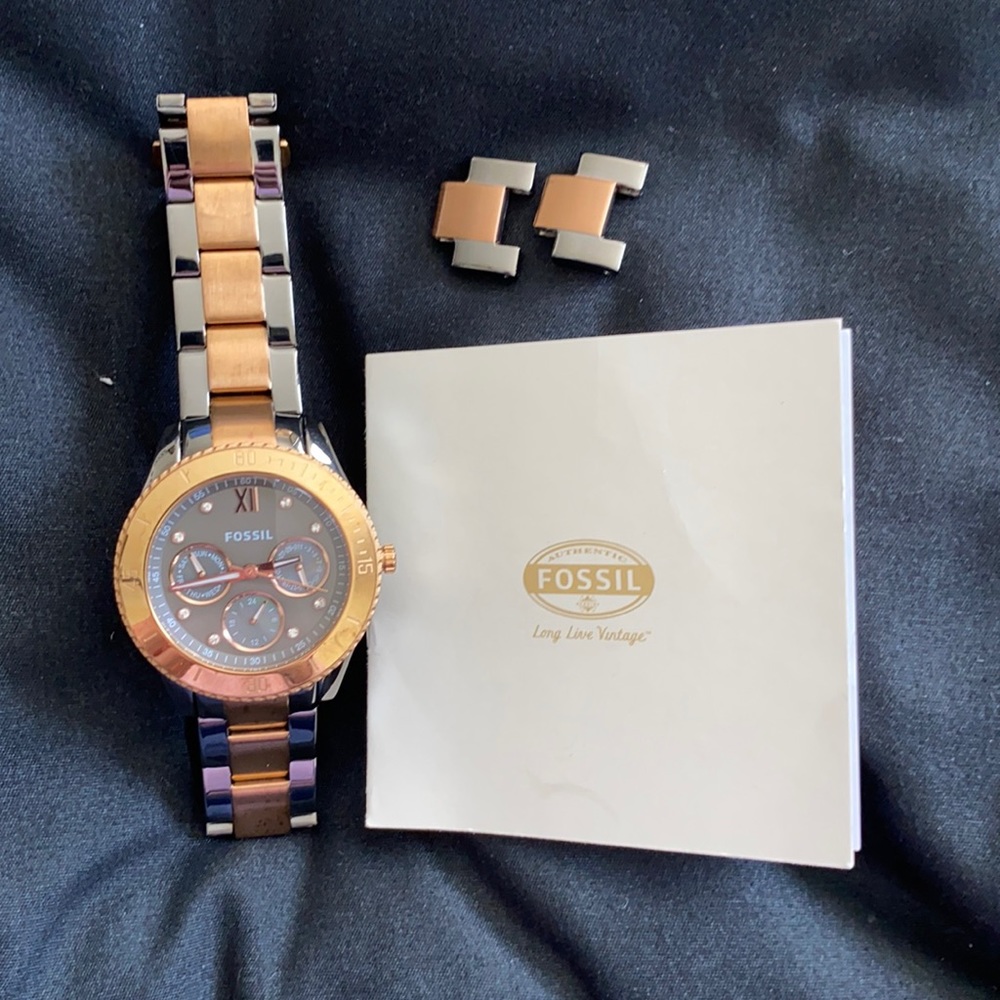 Fossil Stainless Steel Two Tone ES3100 Watch